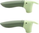 2 PC Silicone Door Handle Cover, Decor Cute Lever Handle Cover for Heat Hot Cold, Anti-Collision Anti-Static Anti-Freeze Decorative Handle Cover for Home Office