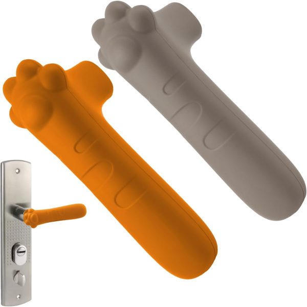 Silicone Door Hanlde Cover,Anti-Scald Door Handle Cover, Anti-Collision Door Knob Protector Cover, Protect Hands from Burns and Chills (2 Pcs)