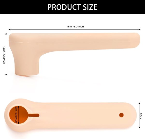 4Pcs Door Handle Covers, Silicone Door Knob Cover Anti-Static Door Handle Protector - Image 2