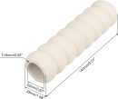 Door Handle Covers, 8Pcs 5.51" Nitrile Rubber Sls Door Knob Covers Handle Protector for Home Hot Cold Door Front Door White