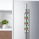 Refrigerator Door Handle Cover Kitchen Appliance Decor Handles Protector Cover for Fridge Oven Keep Off Fingerprints,Liquid,Oil Stain,Food Spot,2 Pieces (Cherry)