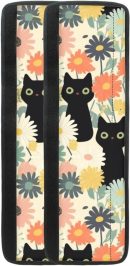 Cat Refrigerator Door Handle Cover Floral Appliance Handle Covers Set of 2 Keep Kitchen Appliance Clean from Smudges, Food Stains, Fingertips, Drips