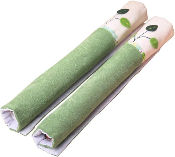 2Pcs Refrigerator Door Handle Covers Keep Kitchen Appliance Clean From Smudges, Fingertips Dust, Drips, Food Stains, Decor Protector for Dishwashers, Microwave Oven and Furniture with Handle, Green