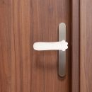 2pcs Silicone Door Handle Protective Covers Anti-Collision Doorknob Sls for Boy Girl Safety Easy Installation Noise Reduction Suitable for Long Door Handles Beige