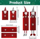 6 Pieces Christmas Refrigerator Handle Covers Gnome Kitchen Decorations Refrigerator Door Handle Covers for Christmas Fridge Microwave Oven Dishwasher Handle Protector