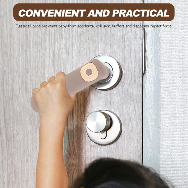 Winter Gloves Door Cover Silicone Door Handle Cover Anti-Scald Hands Handle Door Knob Covers Cover Room Handle Cover Anti-Static Door Cover - Image 2